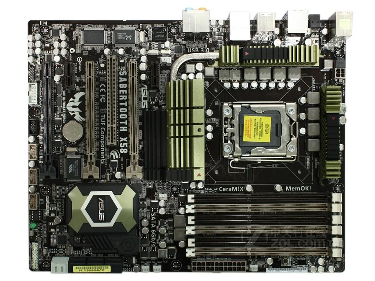 ASUS ASUS SaberTooth X58 Intel motherboard LGA 1366 24GB DDR3 — product photo