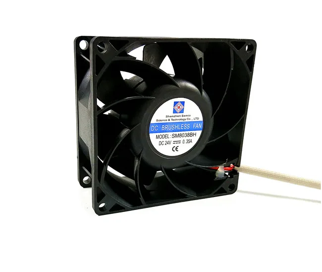 Zyvpee Zyvpee SM8038BH 80x38mm 24V 0.35A 2-pin ball-bearing case fan — product photo