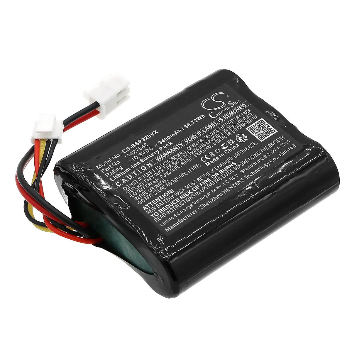 Cameron Sino 3400mAh 10.8V Battery for Bissell 3061+ 3190+ 3191+ PowerLifter Adapt IonVacuum P2 — product photo