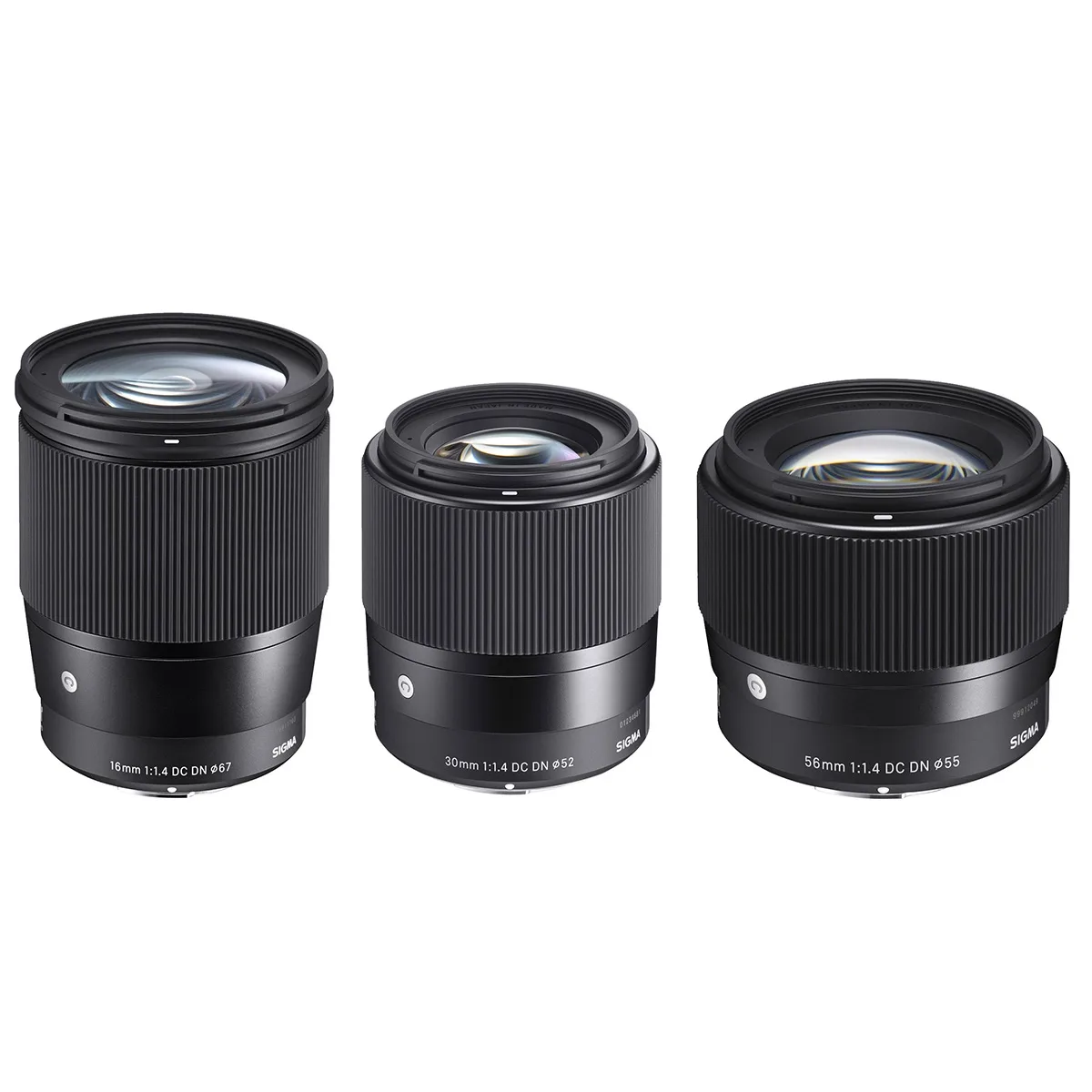 SIGMA SIGMA 16mm 30mm 56mm f/1.4 DC DN Contemporary 3-Lens Kit Canon EF-M — product photo