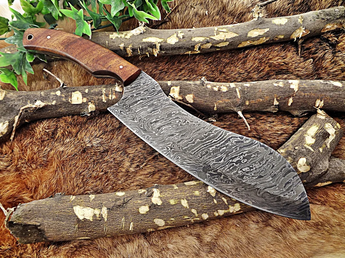 Damascus Depot Damascus Depot Chopper 13" 7.5" Blade Rosewood — product photo