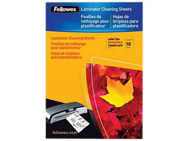 FELLOWES FELLOWES 5320603 Laminator Cleaning Sheets 10 pack — product photo
