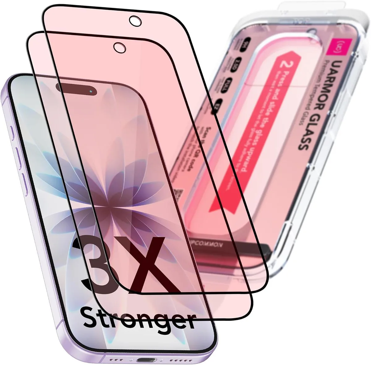 NuoTo NuoTo Screen Protector for iPhone 17 Red Light Converter 2 Pack — product photo
