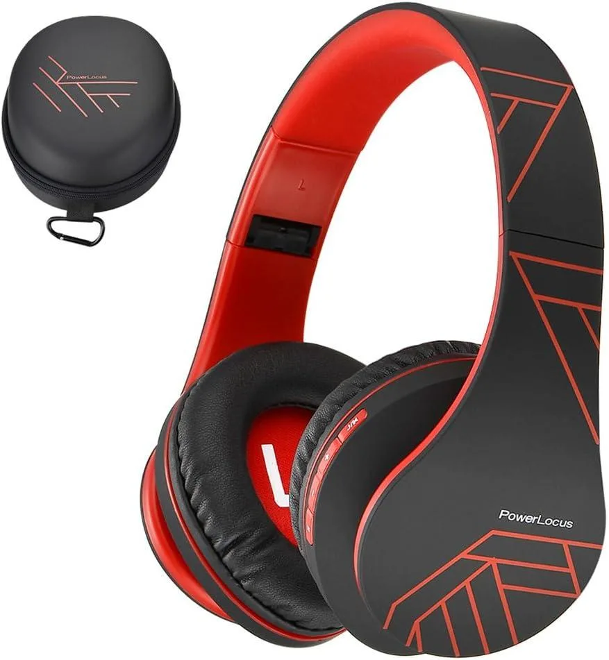 TUKO TUKO Bluetooth 5.3 Over-Ear Headphones Black/Red — product photo