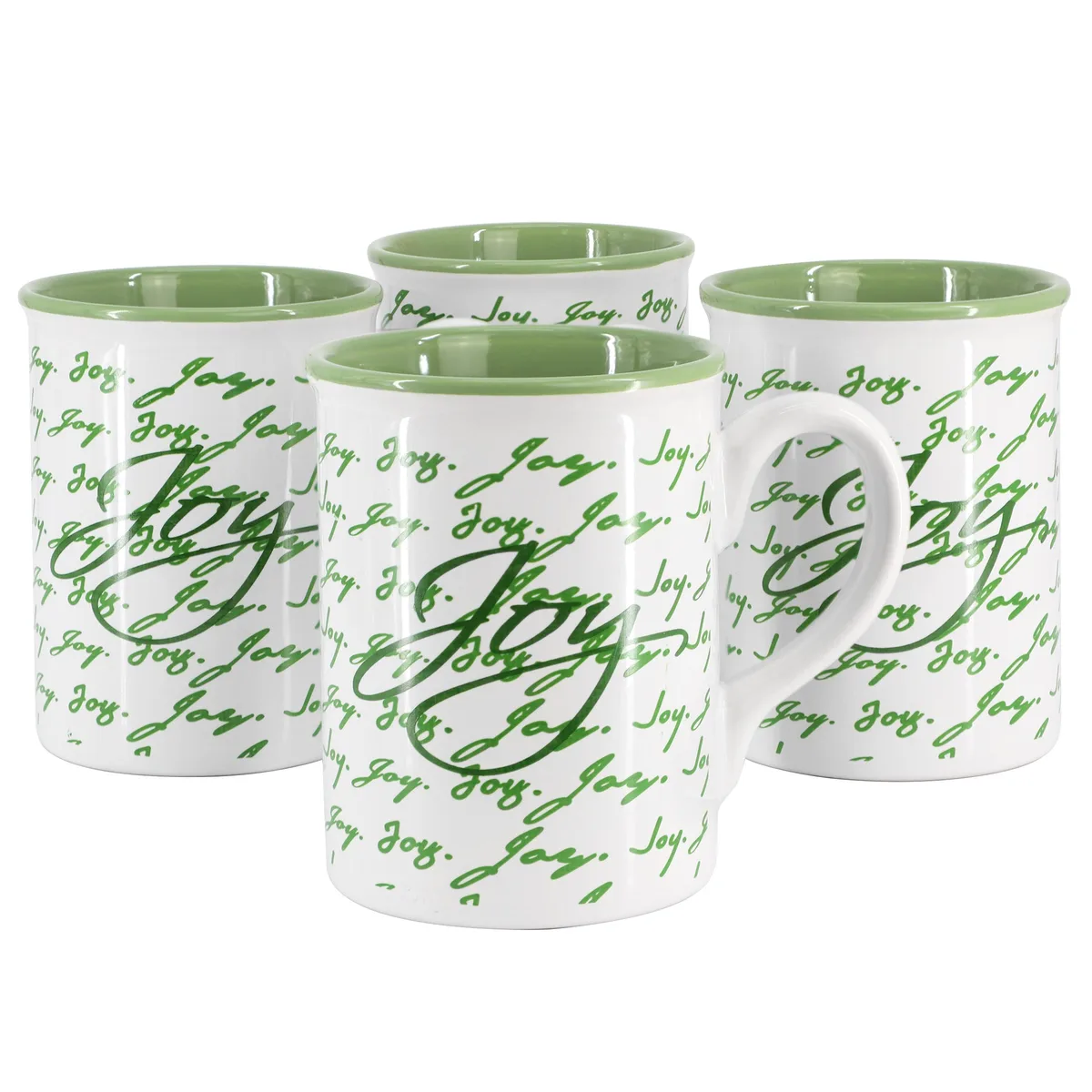 Gibson Home Gibson Home 510122068M 4 pc 16 oz Stoneware Mug Set Green — product photo