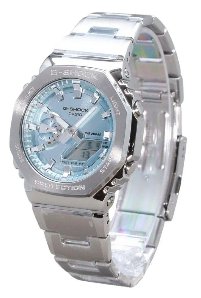 CASIO CASIO G-Shock GM-2110D-2A Blue Dial Stainless Steel Watch — product photo