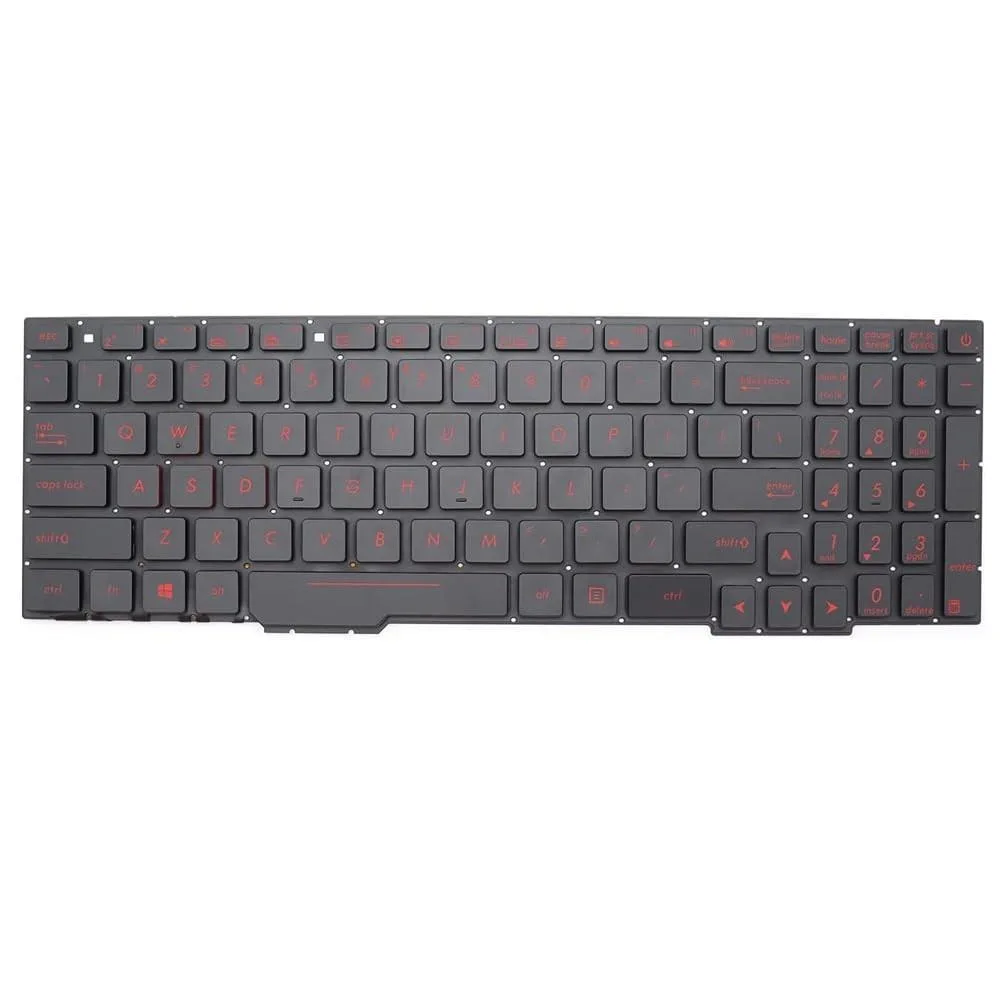 Adafruit Adafruit Replacement Keyboard US Red Backlit for ASUS ROG Strix GL553 GL753 FX553 FX753 ZX53 ZX73 FZ53 — product photo