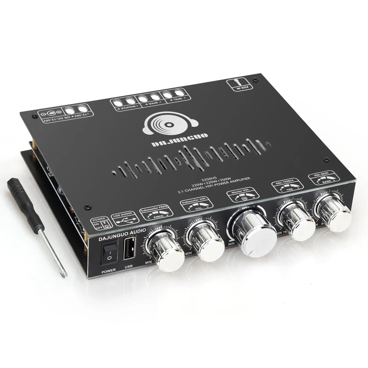 S350HS TPA3251 Power Amplifier Board with Subwoofer 2.1 Channel 220W×2+350W — product photo