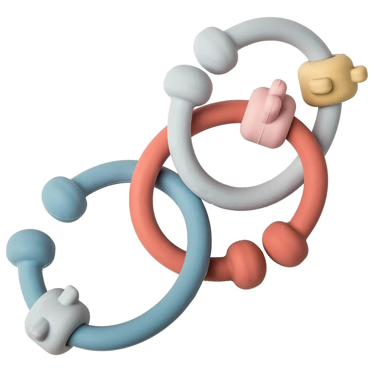 Mary Meyer Stuffed Toys Mary Meyer Stuffed Toys Simply Silicone 3-Link Teether 8-Inches — product photo
