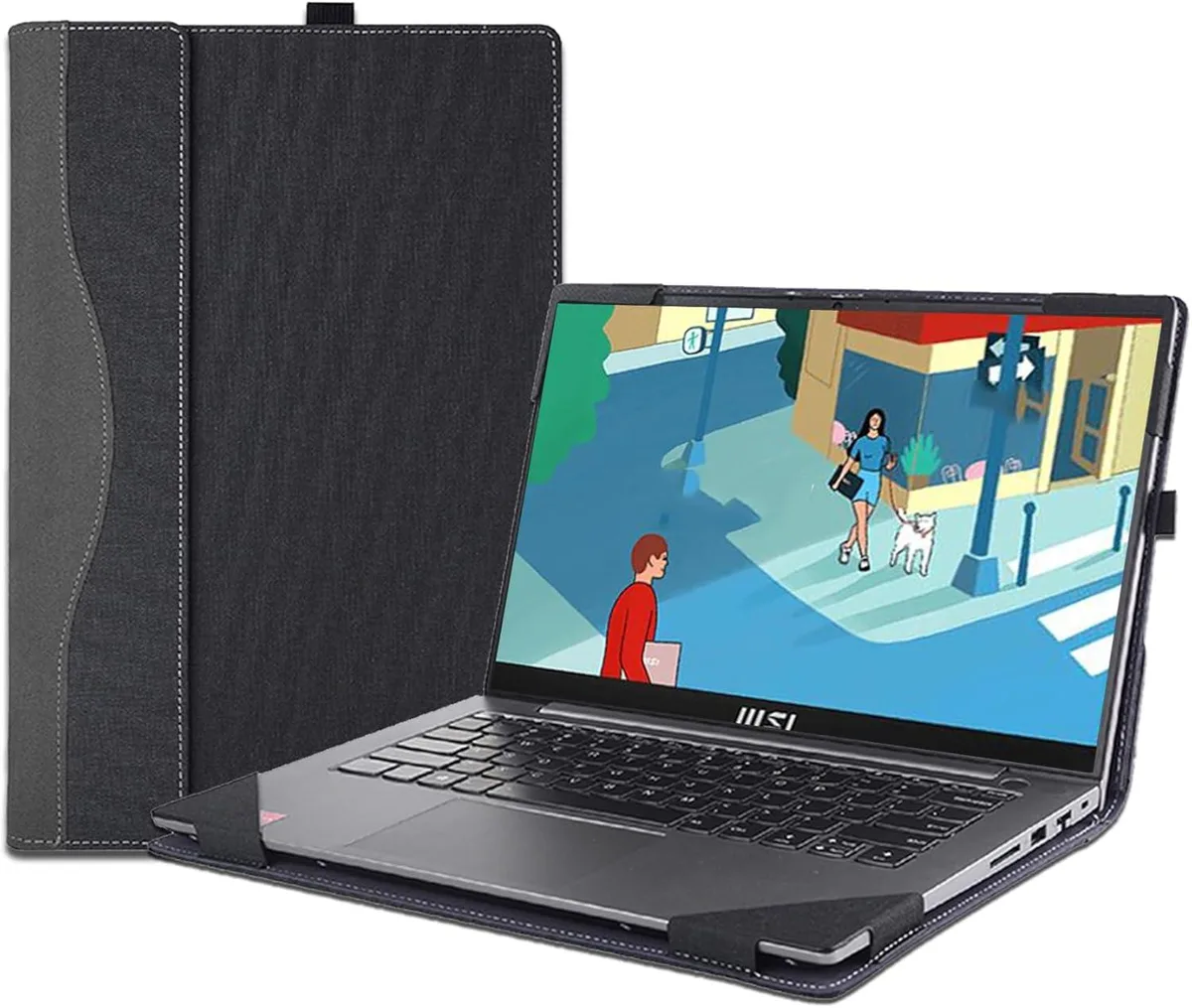 BONAEVER BONAEVER Laptop Case for MSI Modern 14 C5M C7M C11M C12M C13M Grey — product photo