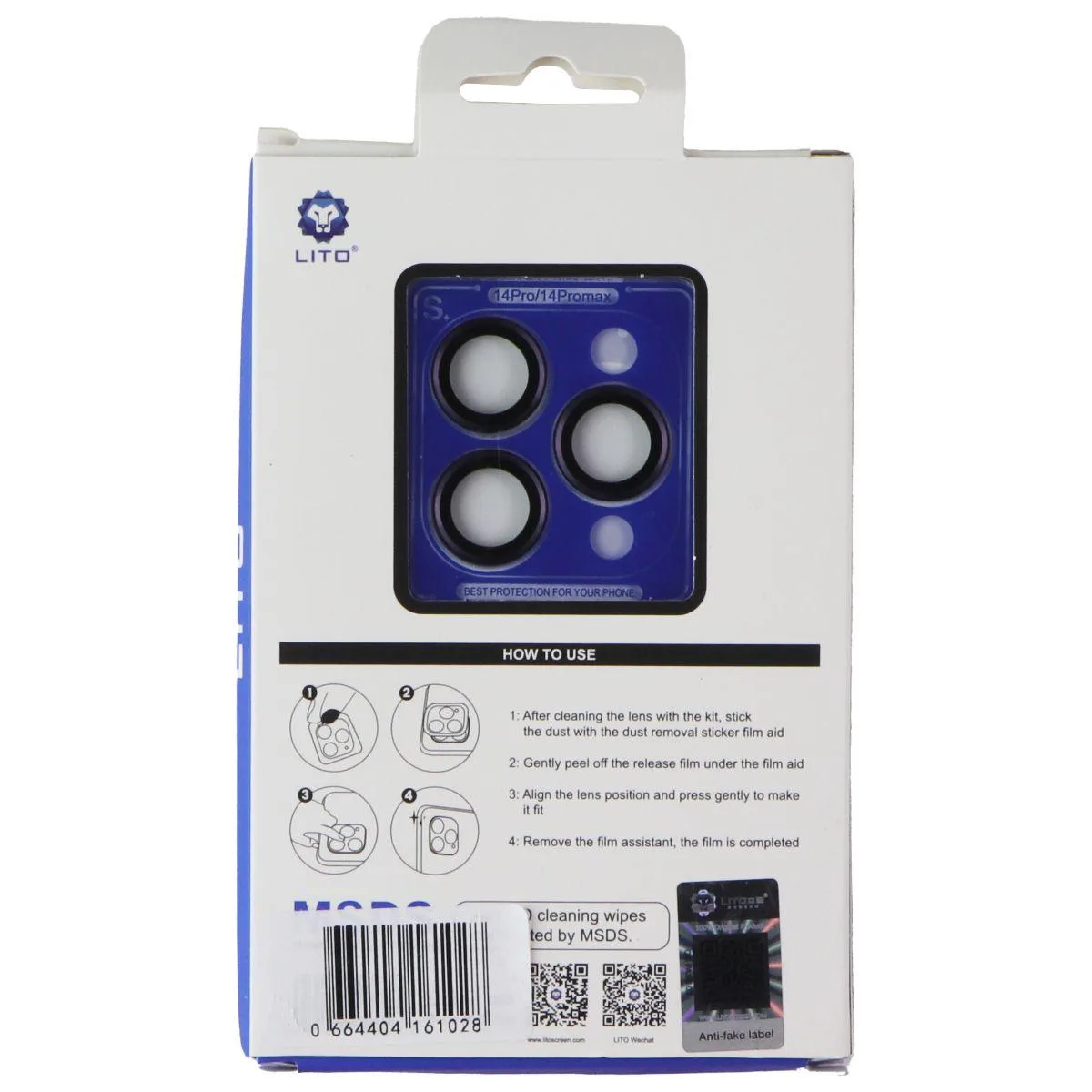 Lito Children’s Wear Lito Children’s Wear Camera Glass Cover L-1373 Purple iPhone 14 Pro Max — product photo