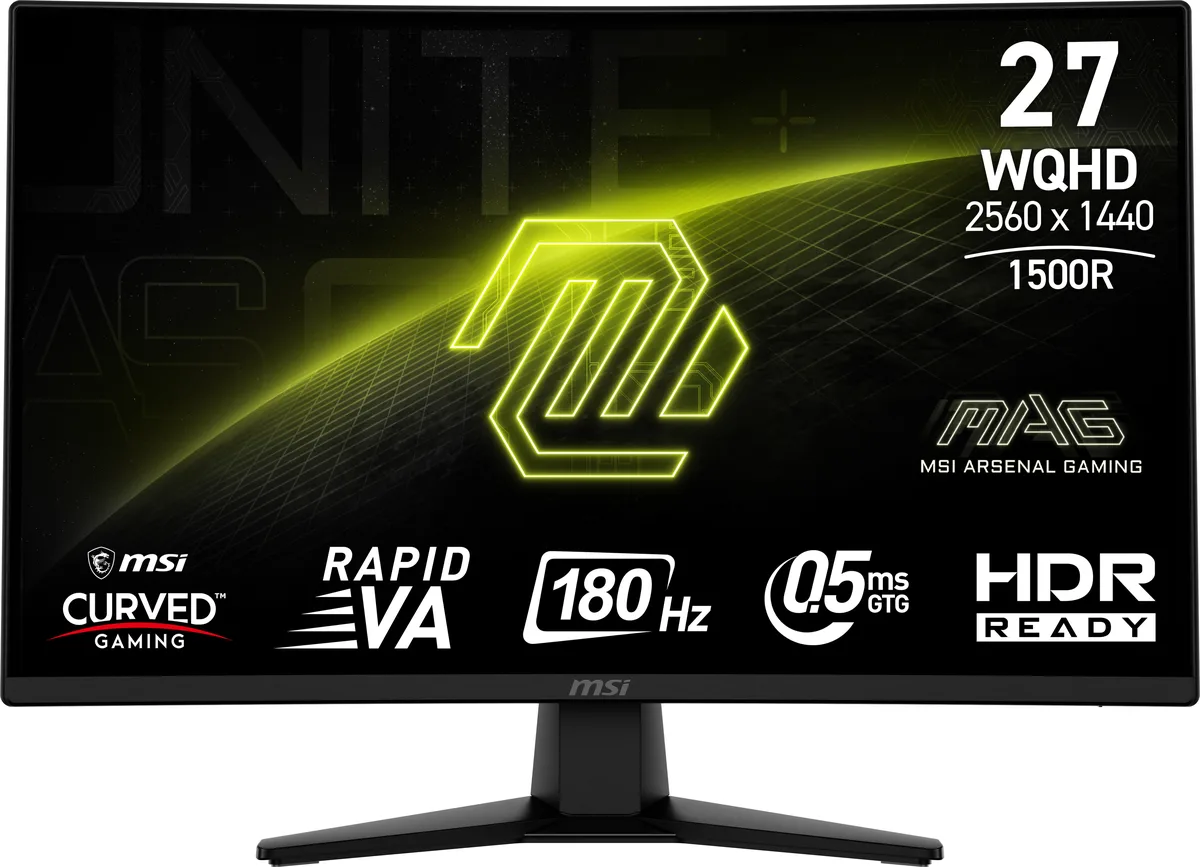 MSI MSI MAG 274CQF 27" 180Hz Rapid VA QHD gaming monitor — product photo