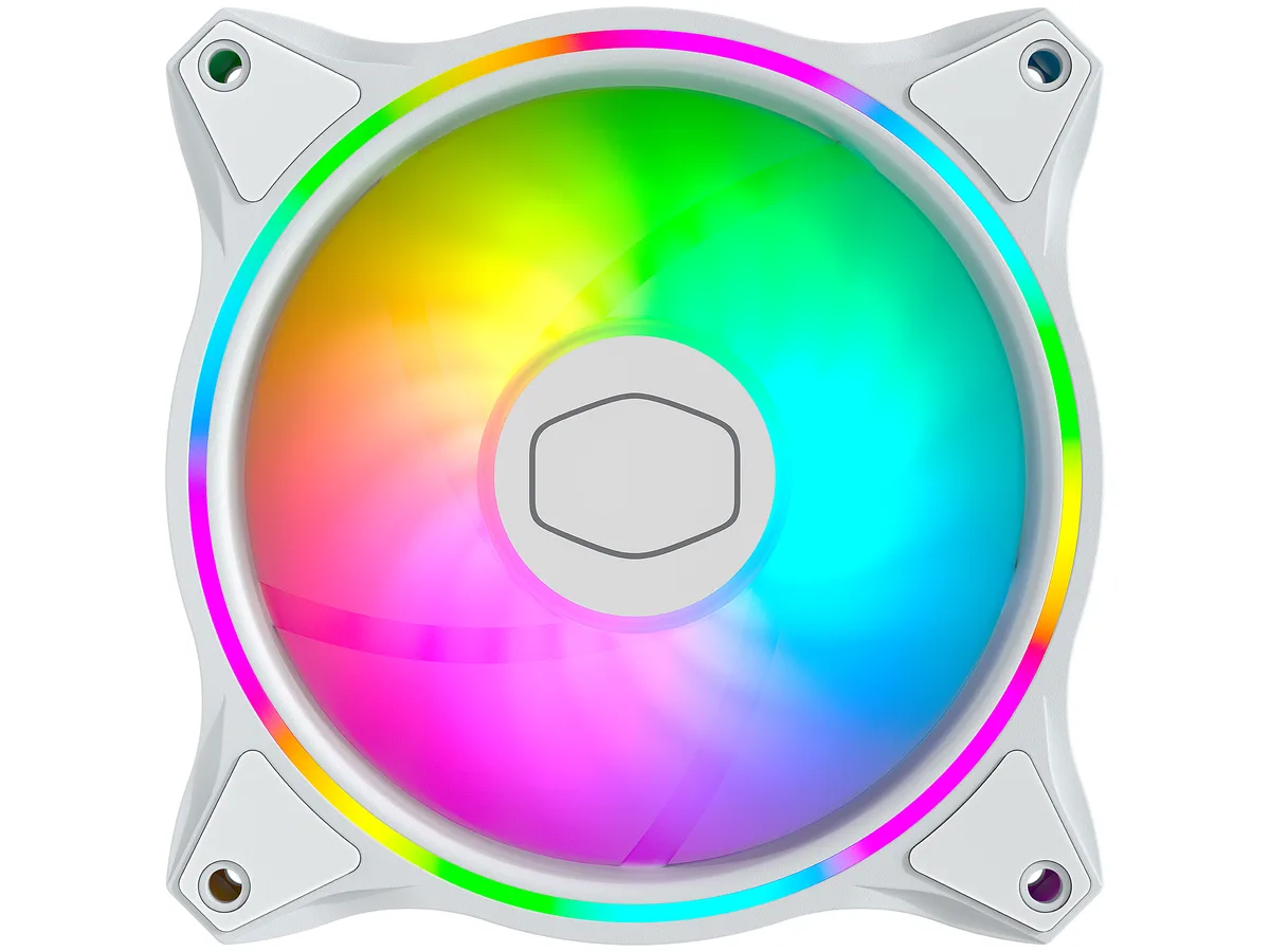 Cooler Master Cooler Master MFL-B2DW-18NPA-R1 MasterFan MF120 Halo White Edition 120mm case fan — product photo