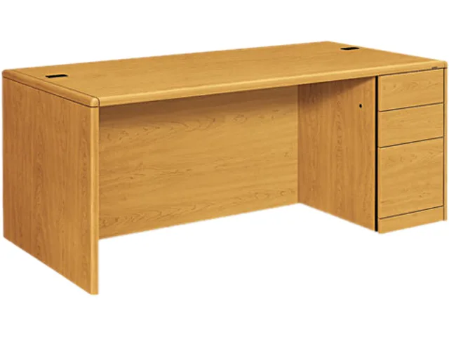 HON HON 10787RCC 10700 Single Pedestal Desk 72w x 36d x 29-1/2h Harvest — product photo