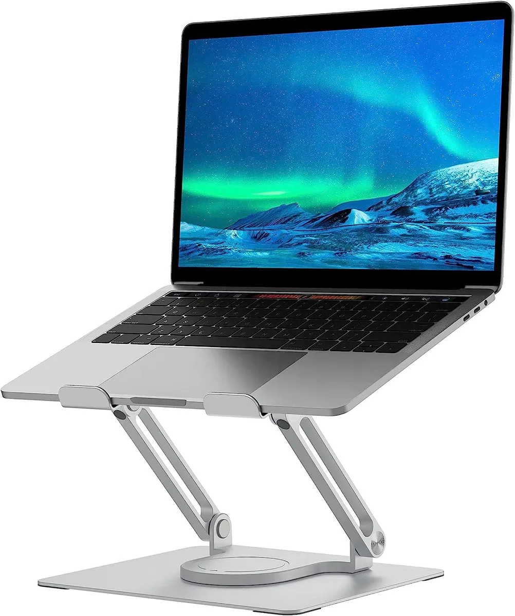 Jansicotek Jansicotek B11 Silver 360° Rotating Laptop Stand 17 in 835 g — product photo