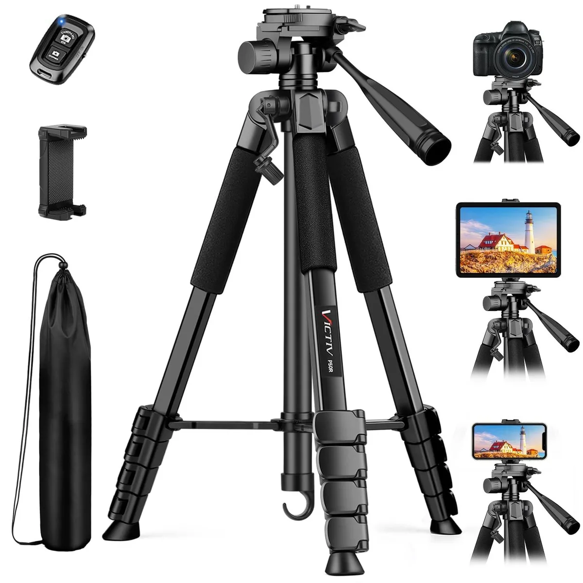 Batianda Batianda Victiv P50R 2 in 1 Accessory 68" Tripod — product photo