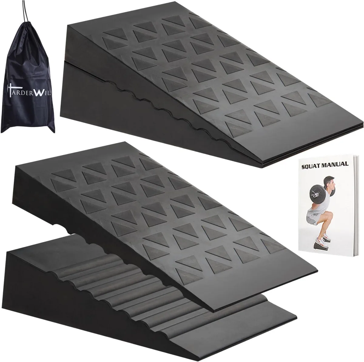 TAURKENAM TAURKENAM Adjustable Squat Wedge Slant Board 3-Height home gym — product photo