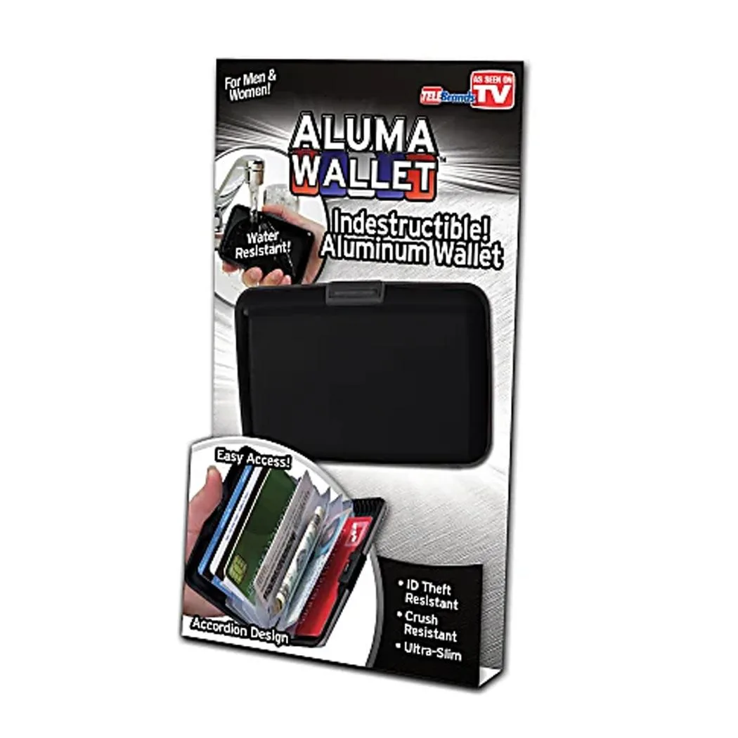 Telebrands Telebrands AWBLKCD6 Aluma Wallet Black RFID Blocking — product photo
