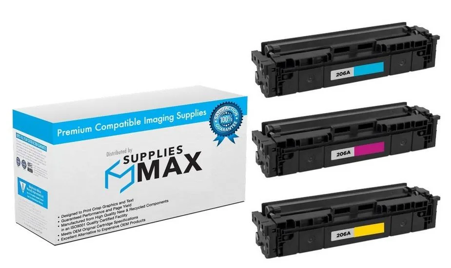 SuppliesMax SuppliesMax HEWW2110AM toner cartridge combo pack C/M/Y 1250 pages — product photo