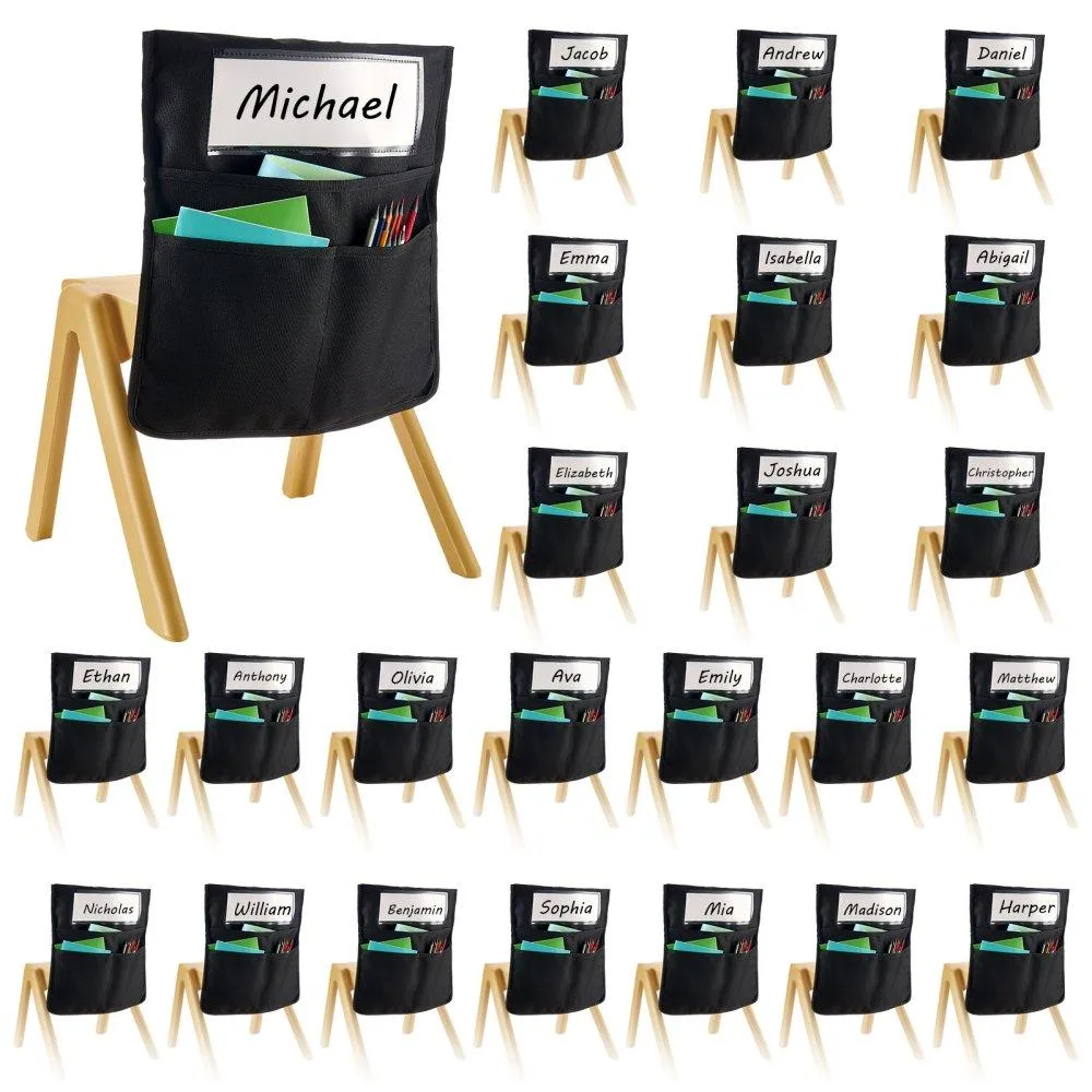 VEVOR VEVOR Chairback Pocket 24 Pack 14 x 15 Inches Black — product photo