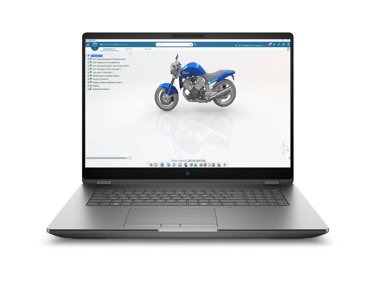 HP HP ZBook Fury G1i 18 Mobile Workstation 128 GB DDR5 RTX 5000 24 GB GDDR7 165 Hz 500 nits — product photo