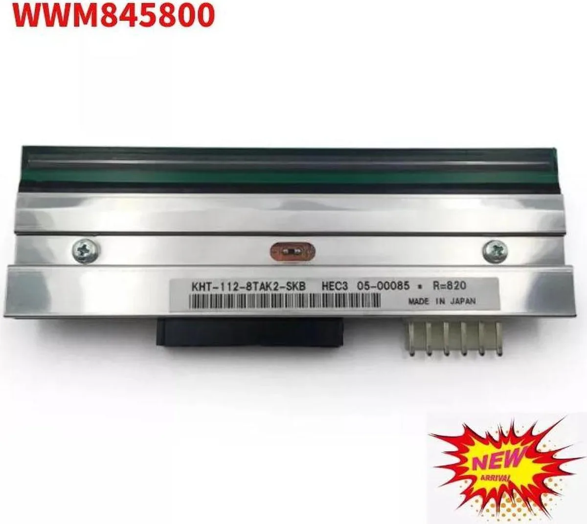Rectangular thermal printhead for Sato M84Pro printer 203dpi part WWM845800