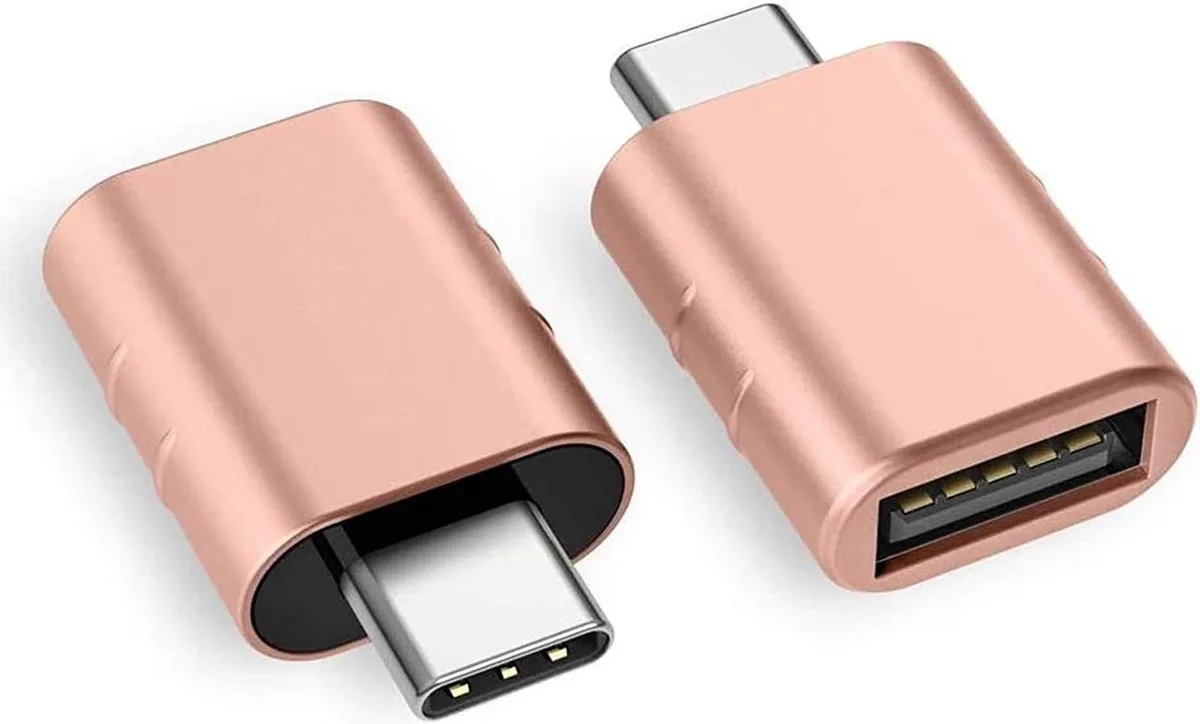 Vszerda Vszerda USB C to USB 3.0 Adapter 2 Pack Thunderbolt 3 Rose Gold — product photo