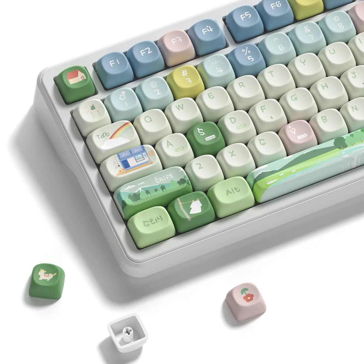 Womier Womier MOA Farm Rainbow 133 Keycaps keyboard accessory — product photo