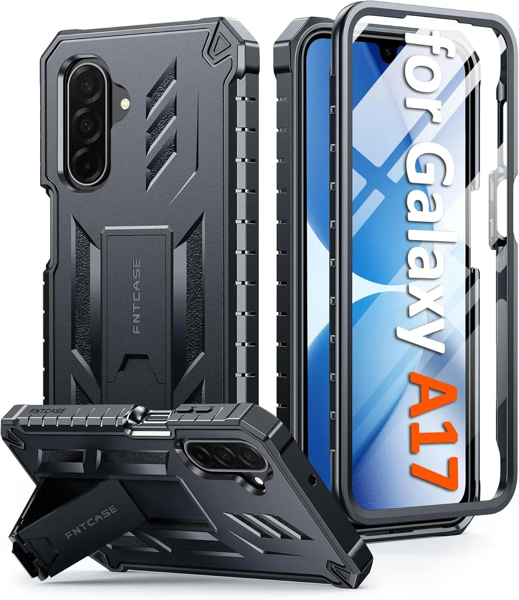 Transcend Transcend Galaxy A17 5G Case Black Built-in Screen Protector Kickstand 20ft Drop Tested — product photo