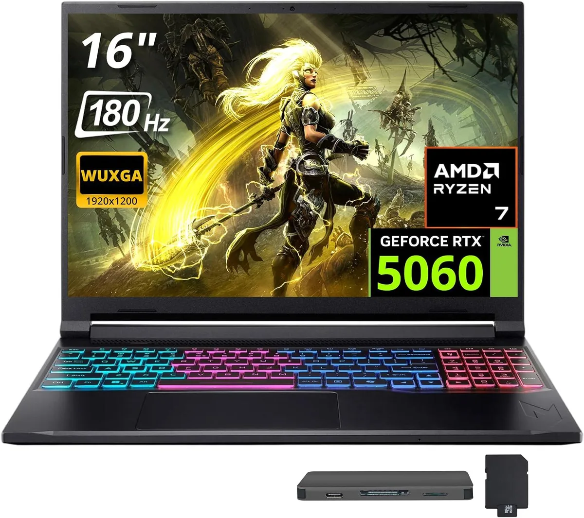 Acer America Acer Nitro V 16S AI 16 180Hz Ryzen 260 64GB 2TB RTX 5060 Gaming Laptop — product photo