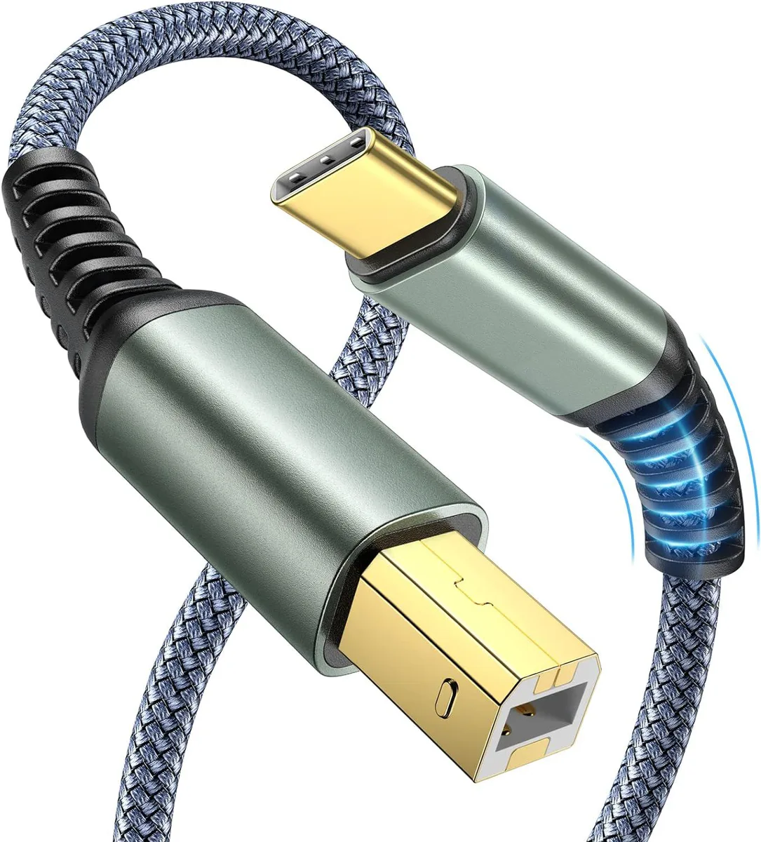 aibileec aibileec USB-C to USB-B cable 6 ft — product photo