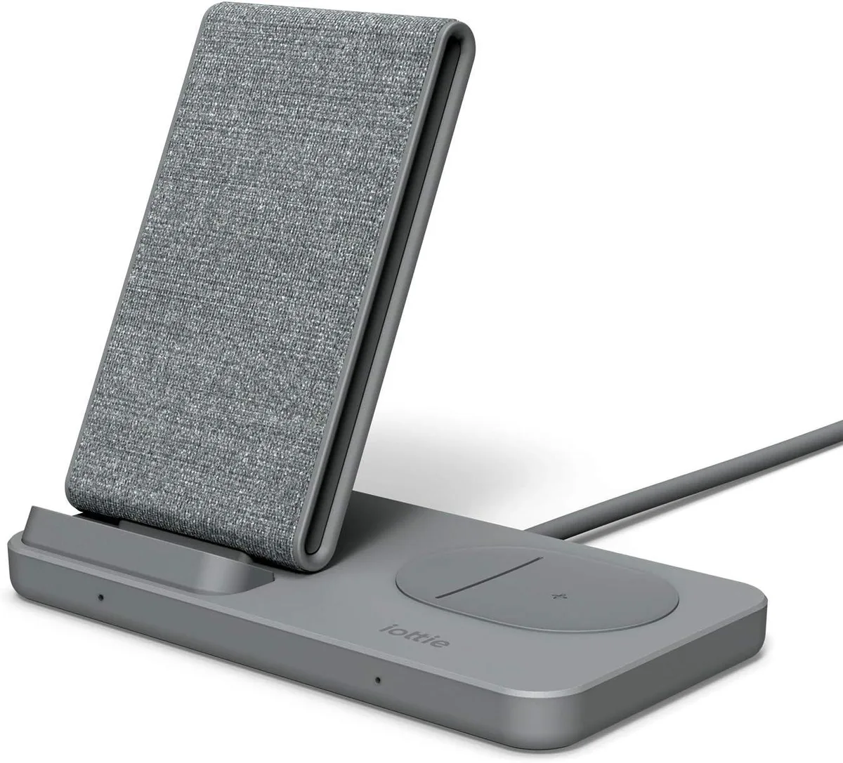 KINGARD KINGARD 10W Stand + 5W Pad Wireless Charger Dark Grey — product photo