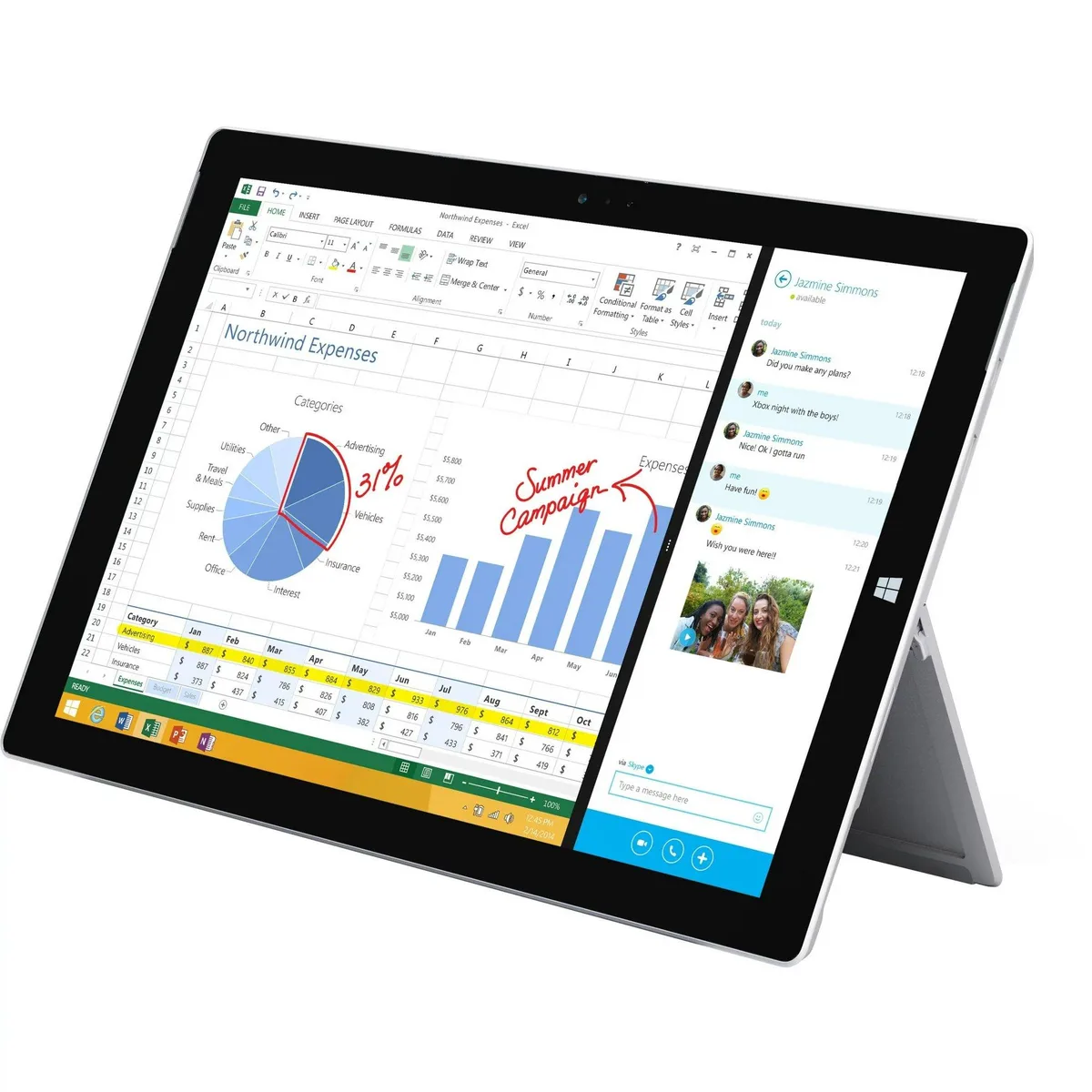 Microsoft Microsoft Surface Pro 3 i5-4300U 8GB 256GB 12" Tablet — product photo