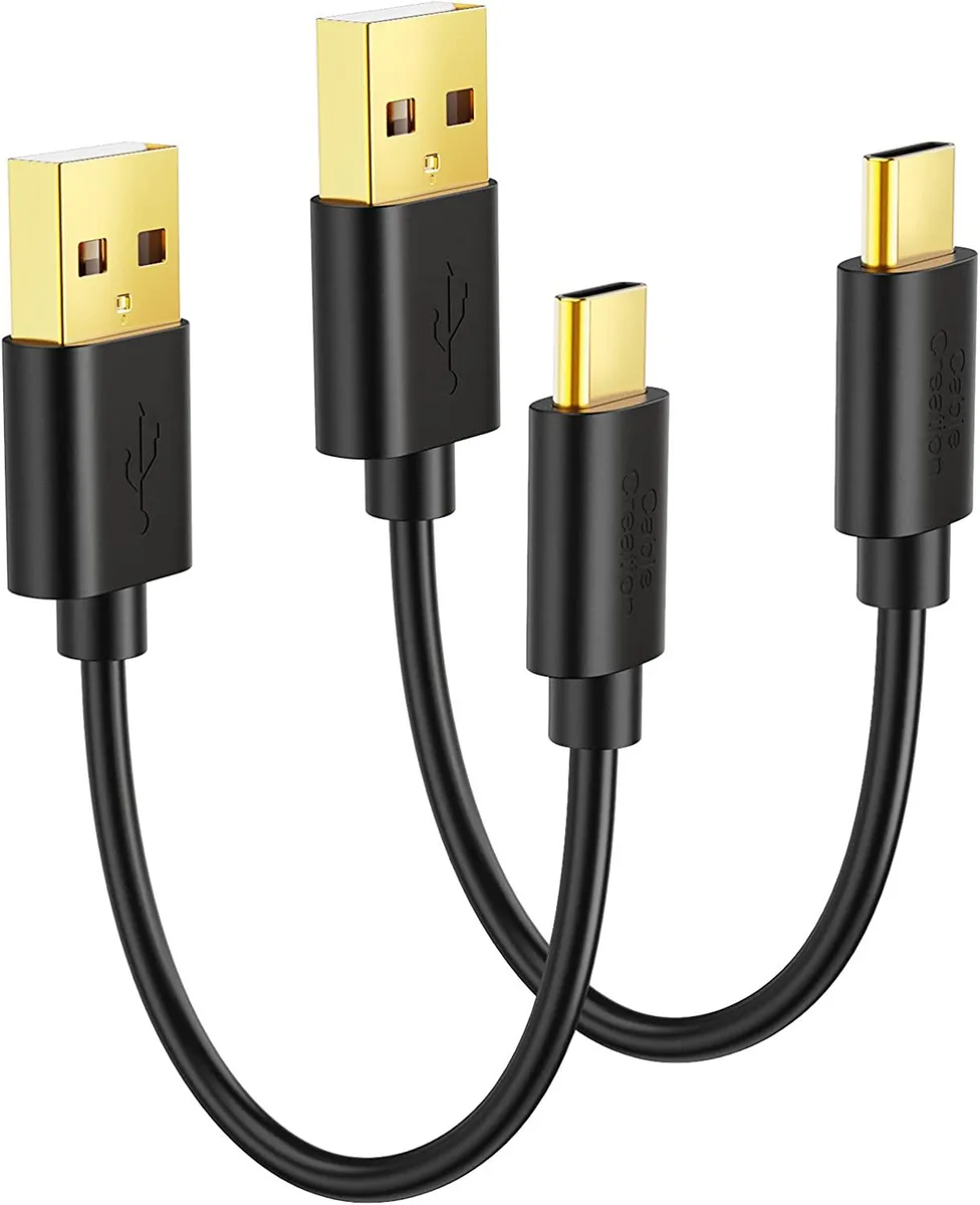 CableCreation CableCreation USB A to USB A cable 2-pack 6 inch 3A 480Mbps black — product photo