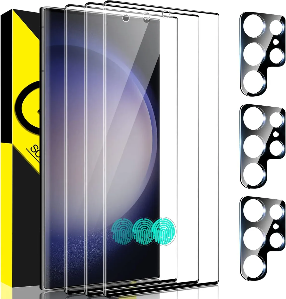 BONAEVER BONAEVER Screen Protector Kit Samsung Galaxy S23 Ultra 6.8 Clear — product photo