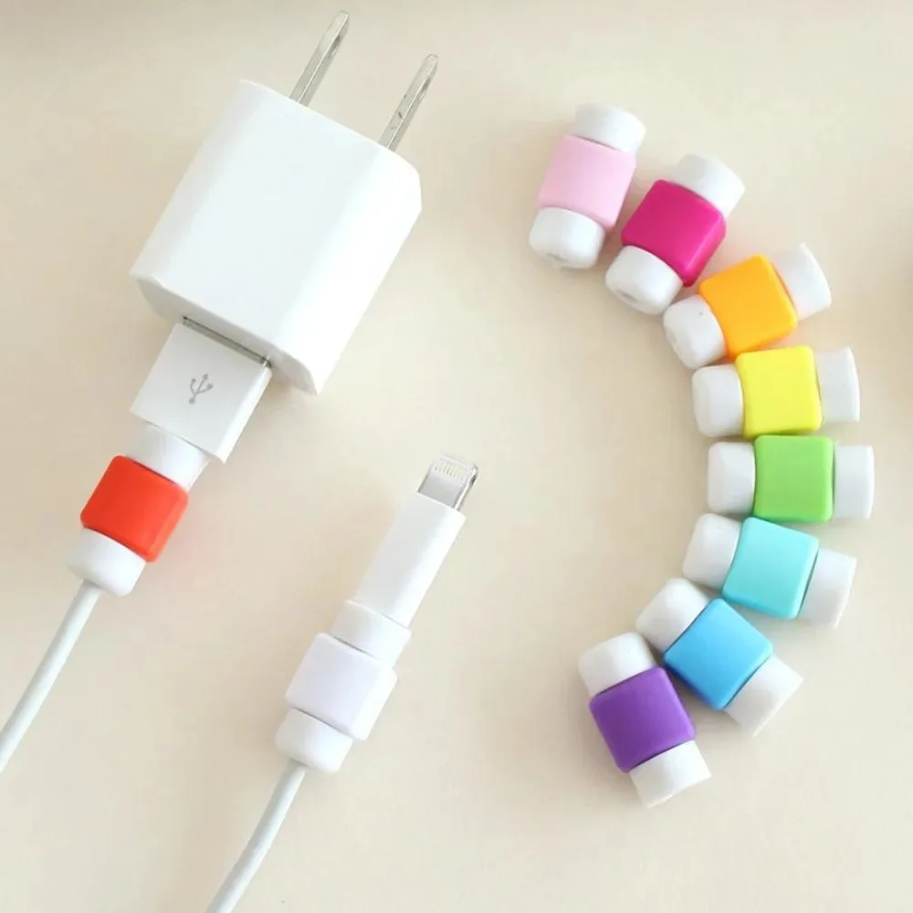 Defendwe Micro USB to USB A cable protector sleeve, compact coiled design, matte finish