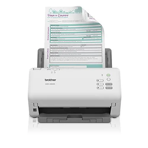 Brother Brother ADS4300N document scanner 80 ipm 600 dpi 80-sheet ADF Ethernet — product photo