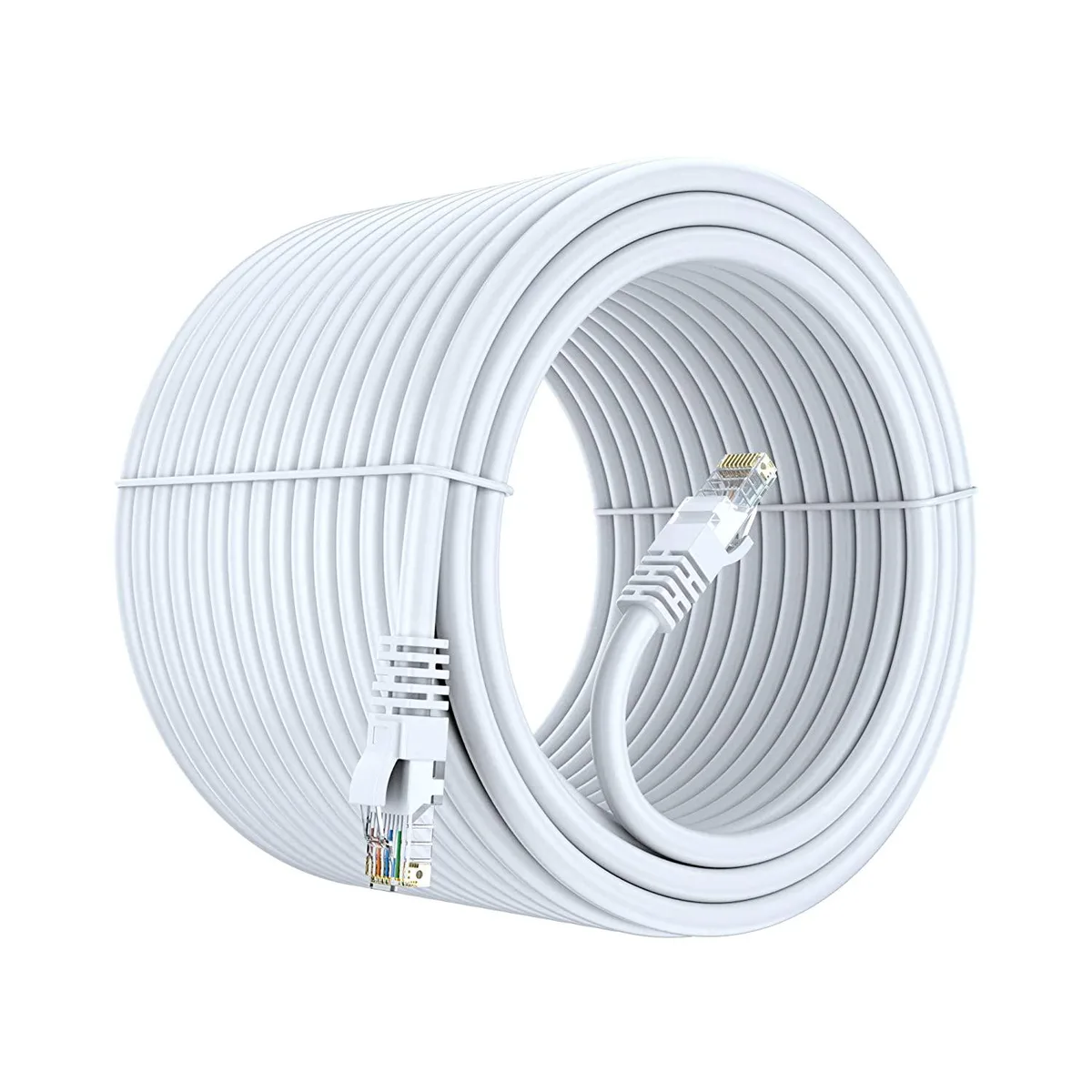 BFKK BFKK Cat6 Ethernet Cable 300 ft White 24 AWG — product photo