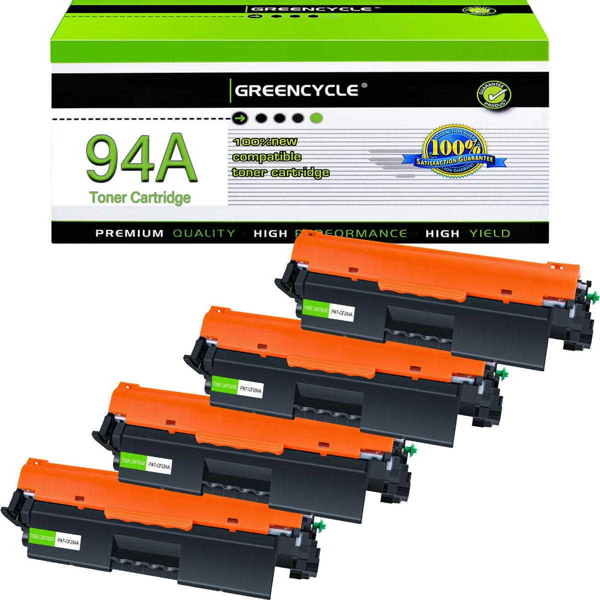 GREENCYCLE GREENCYCLE CF294A Compatible Toner Cartridge 4-Pack Black — product photo