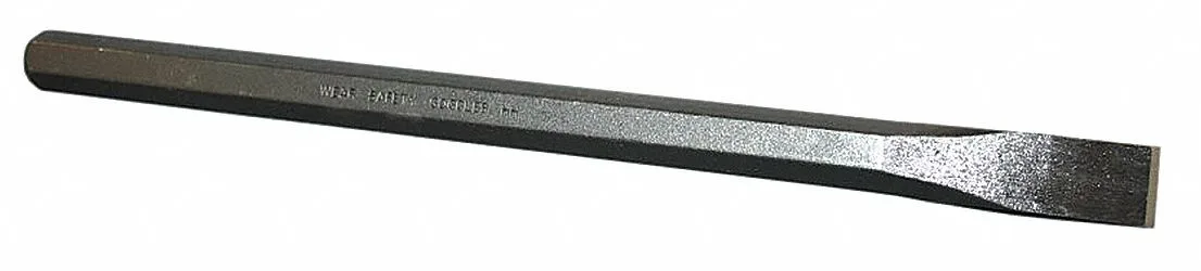 Mayhew 10207 cold chisel half inch by twelve inch black oxide hex shank