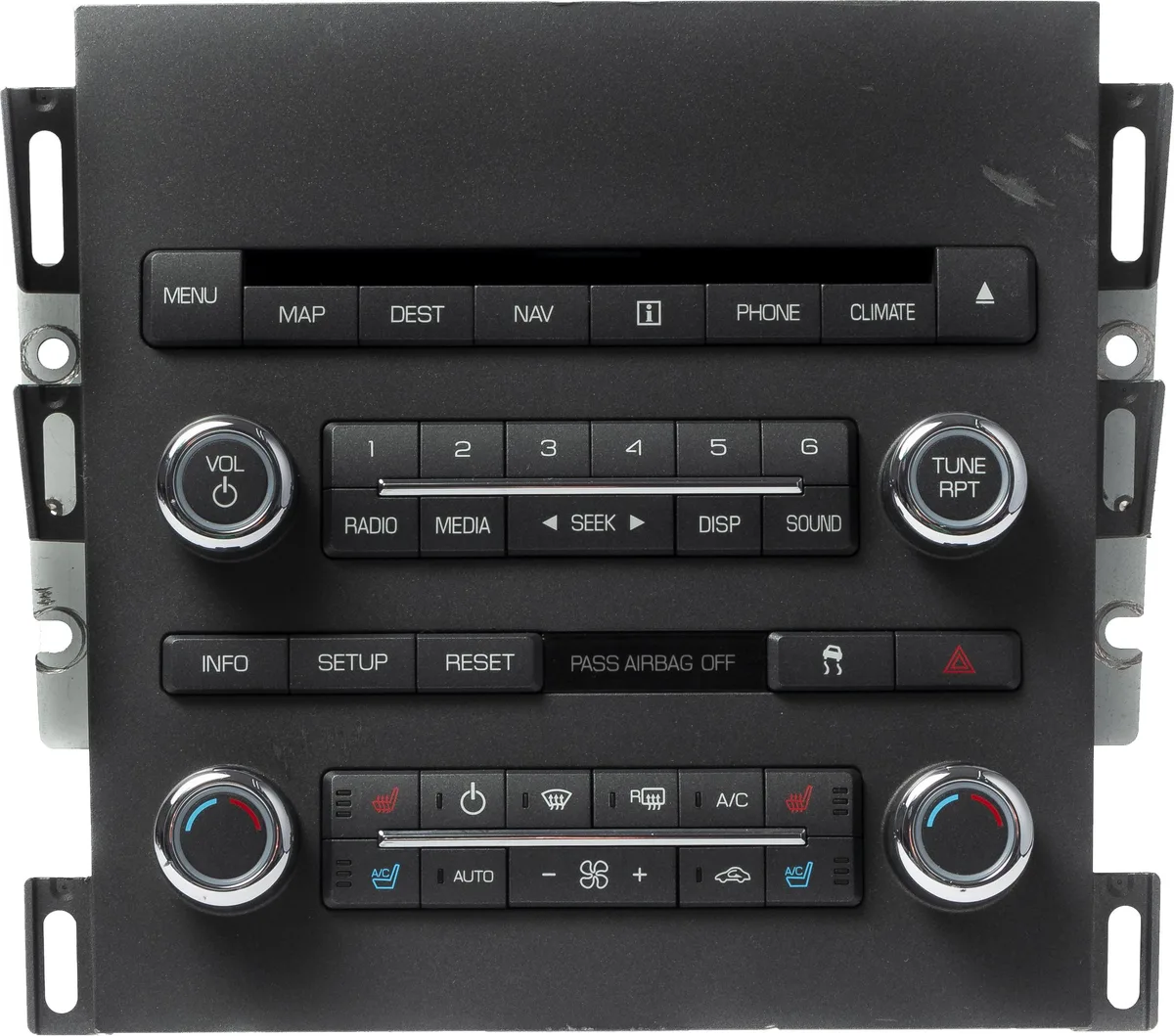 1 Factory Radio 1 Factory Radio 9H6T-19C156-DC receiver 2010 Lincoln MKZ AM FM CD MP3 climate navi controls blemished — product photo