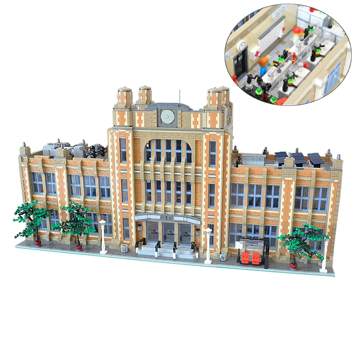 ZITIANYOUBUILD ZITIANYOUBUILD Modular School Architecture 14412 Pieces MOC — product photo