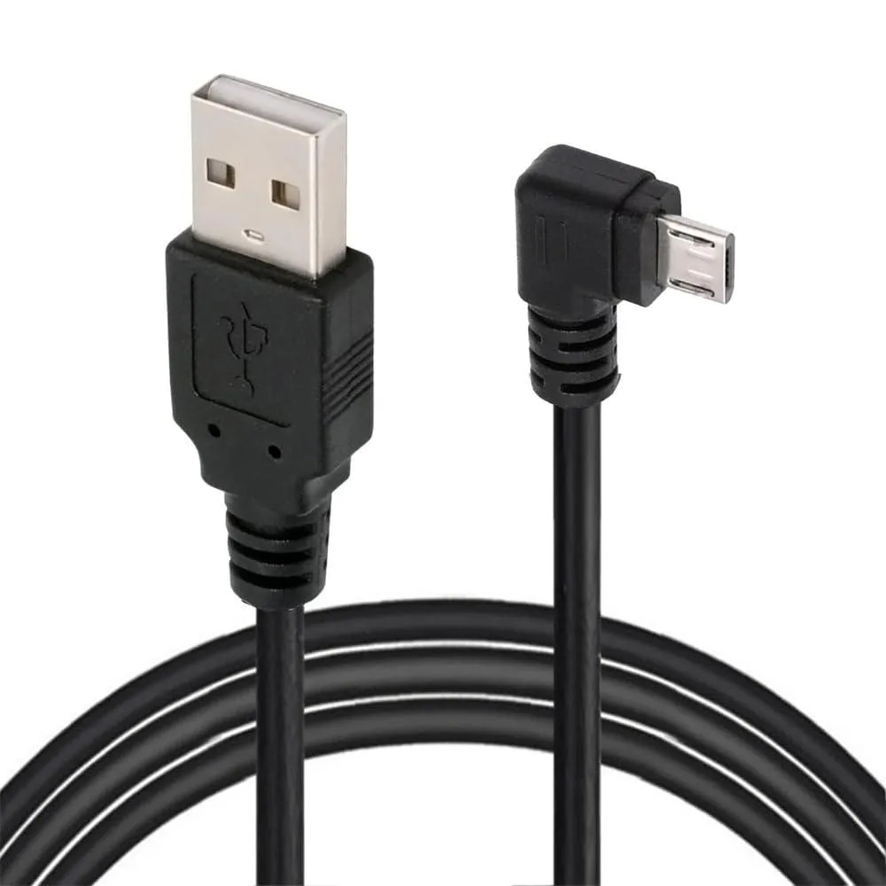 WRIARICH WRIARICH 90° Micro USB 2.0 5Pin to USB-A Cable 480Mbps 10cm — product photo