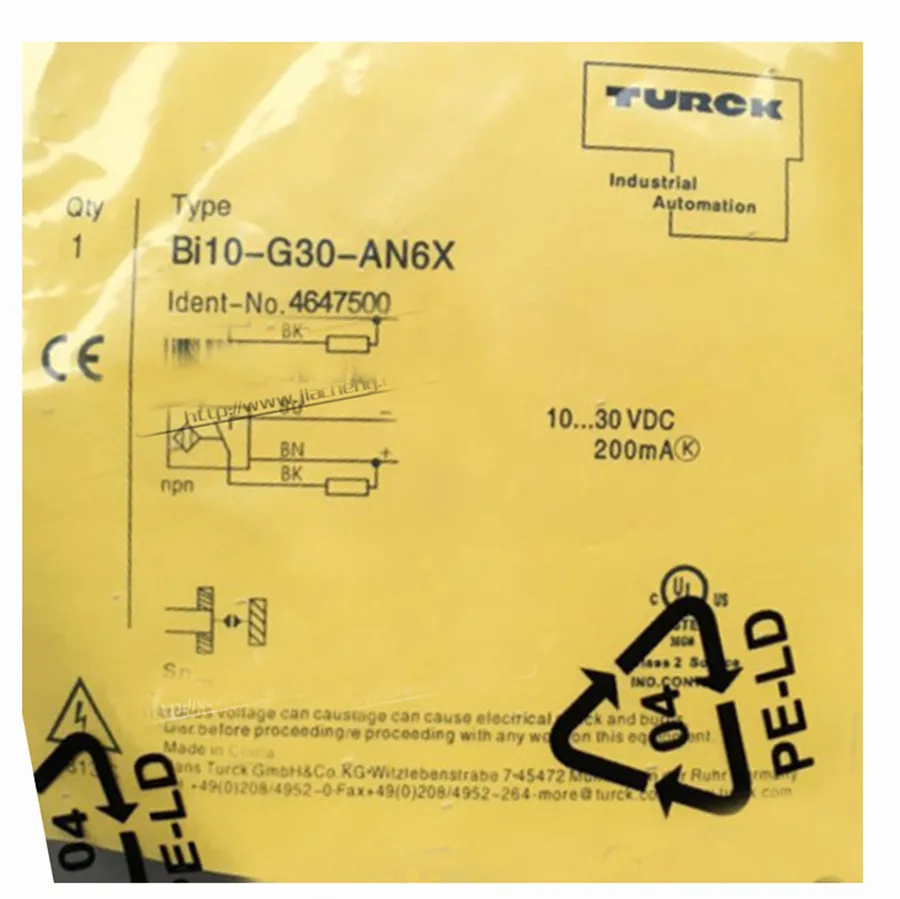 Turck Turck Bi10-G30-AN6X 4647500 inductive sensor NPN electrician tool — product photo
