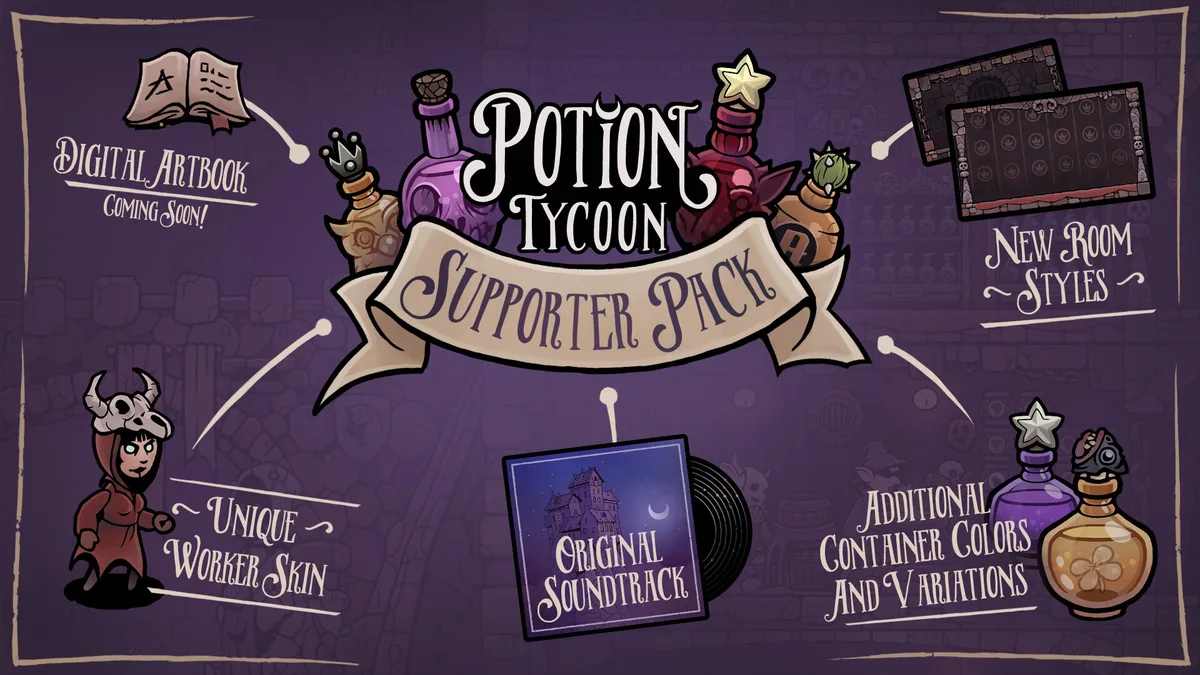 Daedalic Entertainment Daedalic Entertainment 76006 Potion Tycoon Supporter Pack downloadable game — product photo