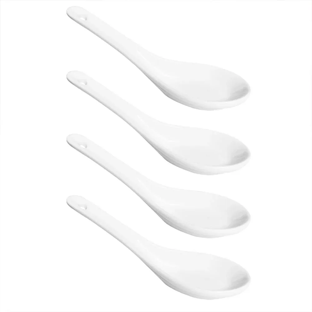 Tanvia Tanvia 4 Pack Ceramic Soup Spoons 5.1 inch — product photo