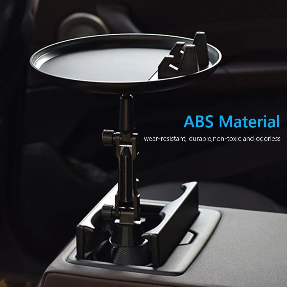 YINGHUA YINGHUA 2-in-1 Cup Holder Phone Mount Tray 360° Rotatable (Long) — product photo