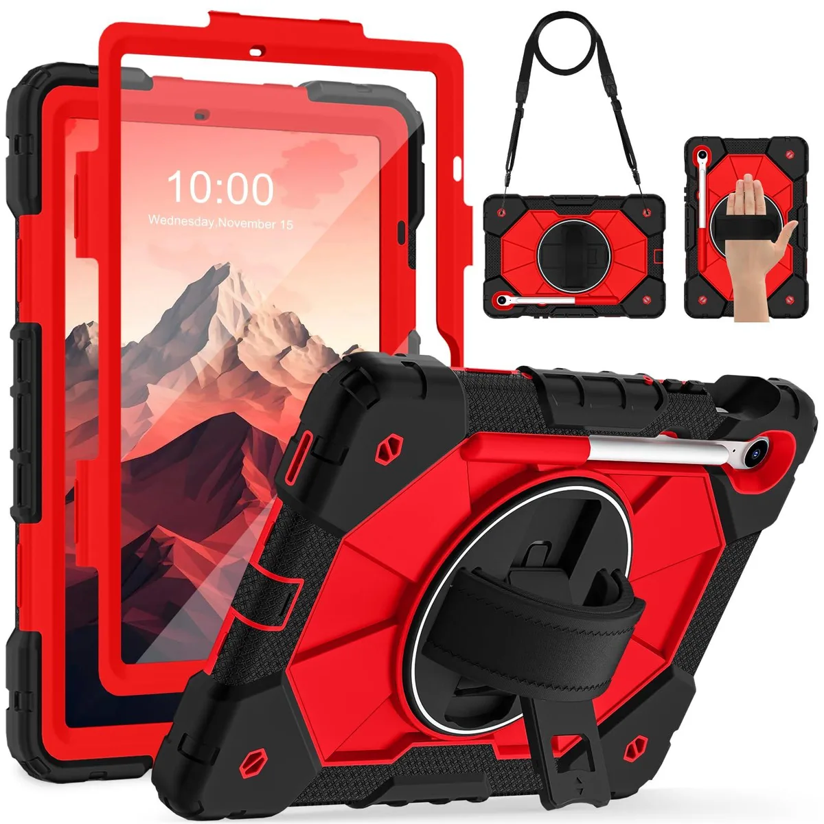  WESOROL CASE Samsung Gala Case 10.9/11 Inch Black Red — product photo