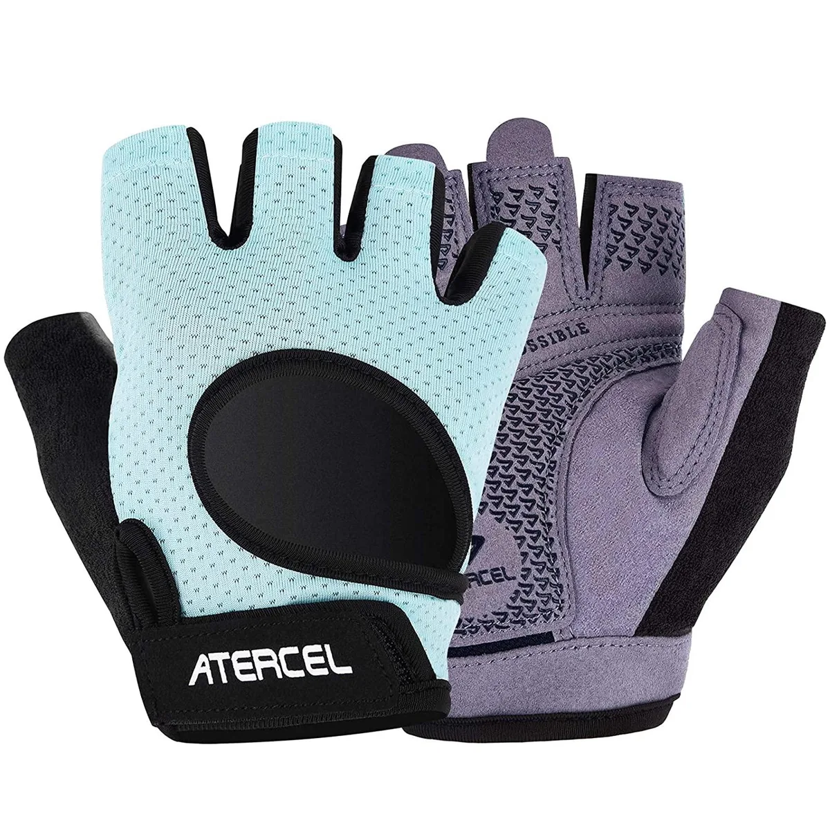 ATERCEL CWG03AS Weightlifting Gloves Aqua Small — product photo
