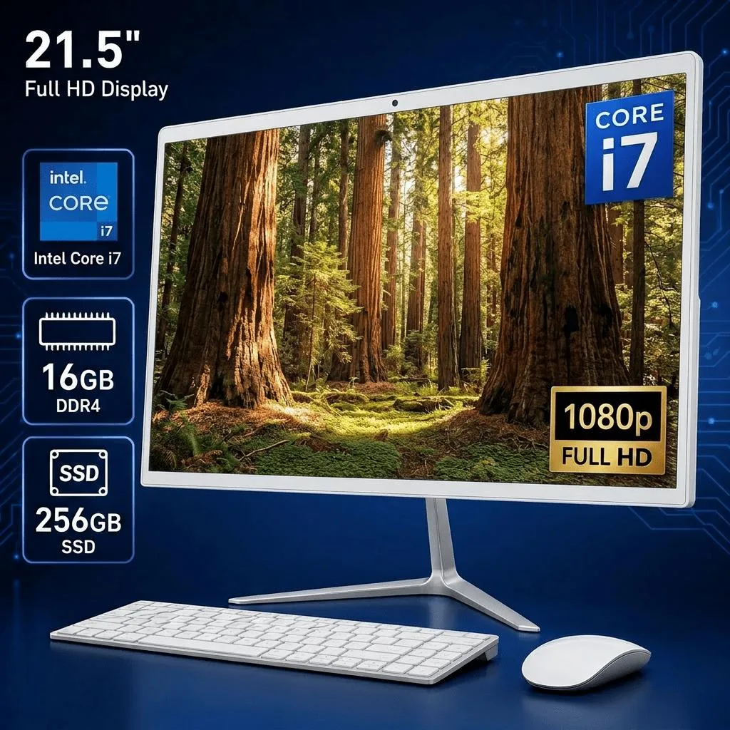Toemaagic Toemaagic all-in-one PC 21.5″ FHD Intel Core i7 3.3GHz 16GB 256GB SSD Win 10 KB+Mouse — product photo